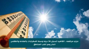 حرارة مرتفعة.. القاهرة تسجل 34 درجة وسط اضطرابات بالملاحة والطقس الحار يعم أغلب المناطق